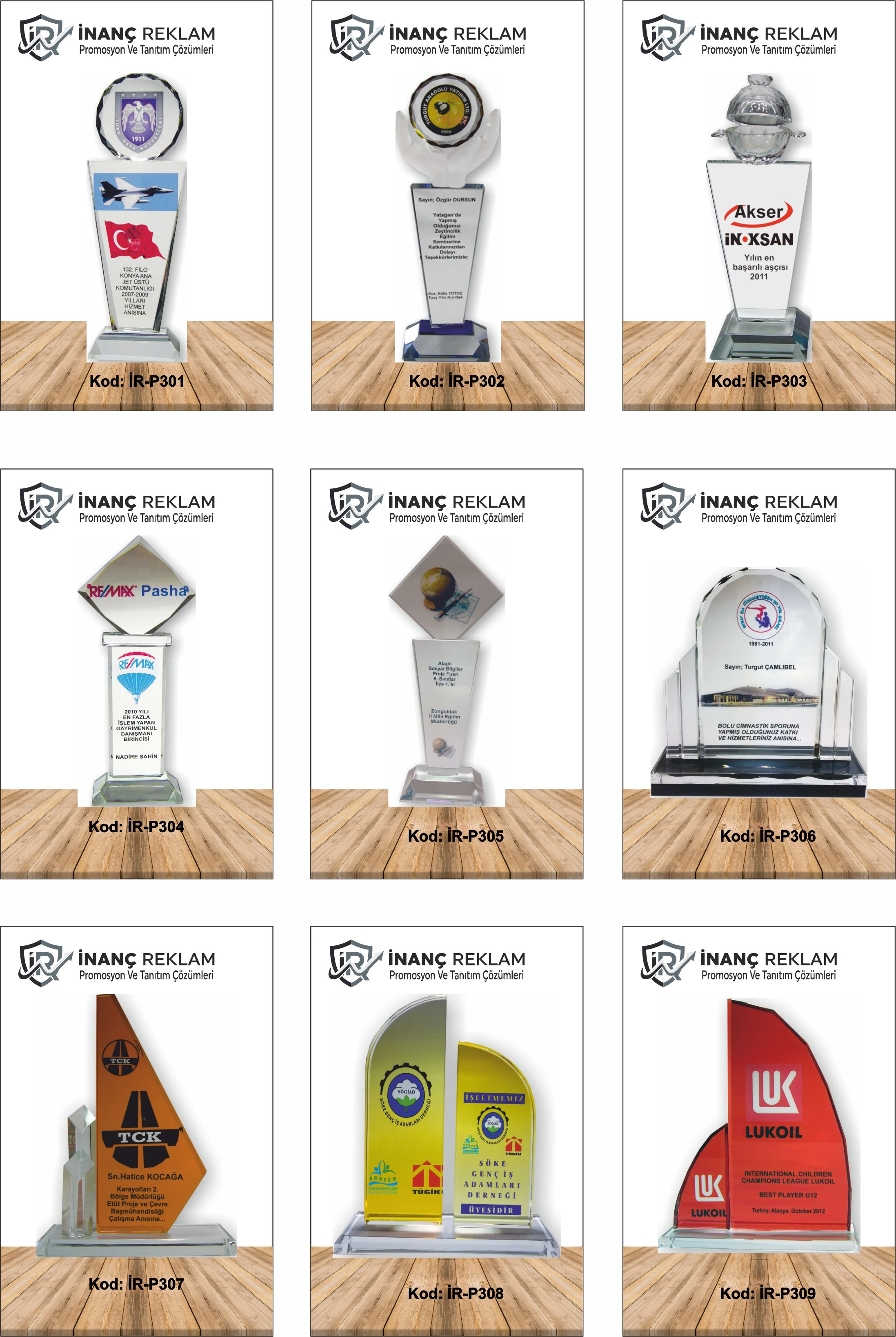 Kişiye Özel Plaket Modelleri | Kristal, Ahşap ve Metal 
